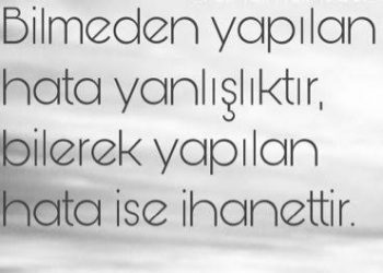 HATA MI İHANET Mİ?